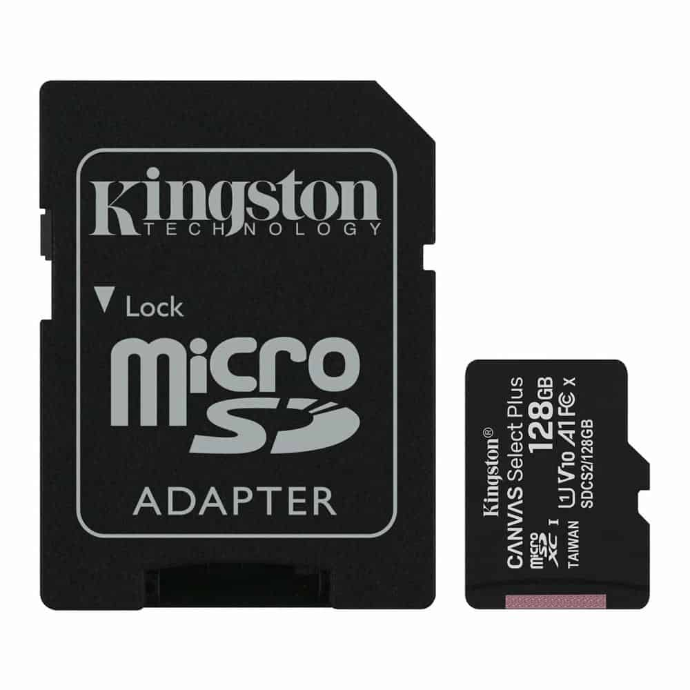 (image for) Kingston Canvas Select Plus 128GB UHS-I Micro SD Memory Card + SD Adapter